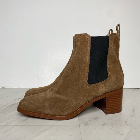 Steve Madden Rhiannon Cognac Suede Chelsea Bootie 10M - Picture 15 of 15